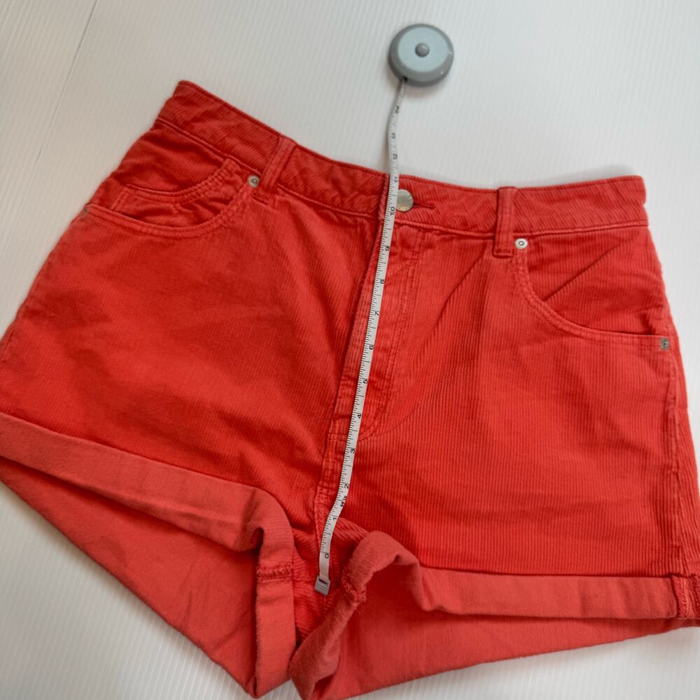 Rolla’s Dusters Corduroy High Rise Slim Shorts Orange Red Women’s 30 90s Retro - Picture 7 of 16